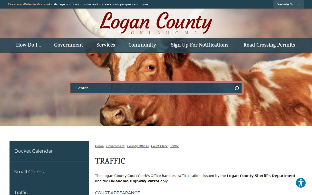 Logan County traffic warrant records county and OHP citation route