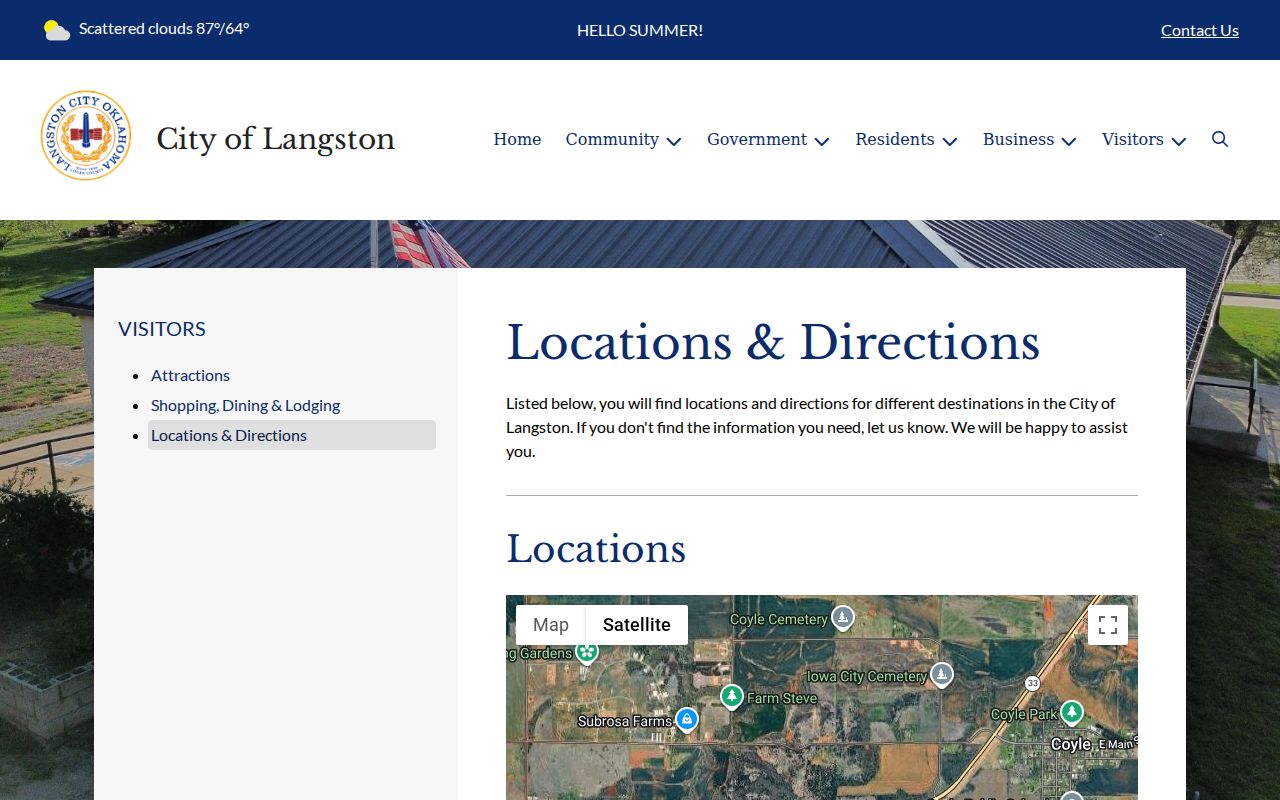 Langston warrant records City Hall location at 222 S Tolson