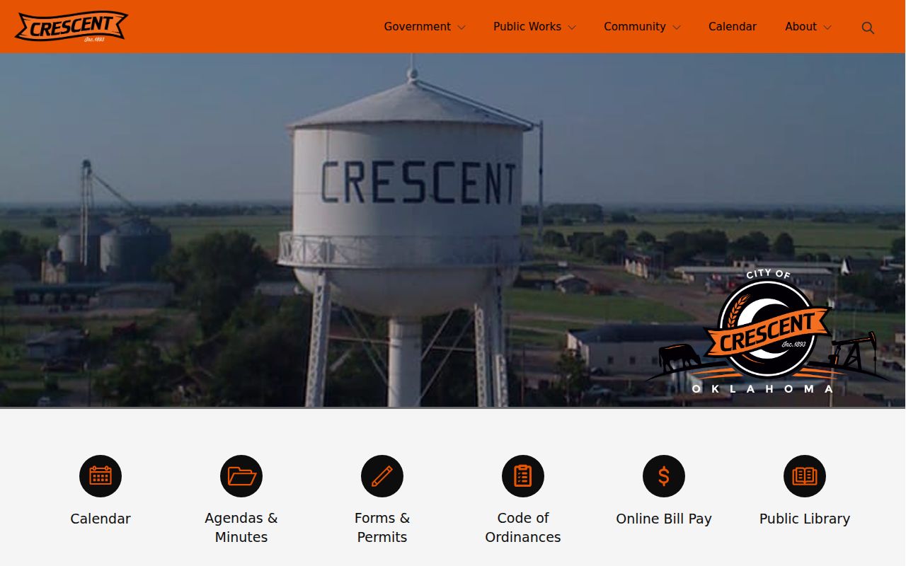 Crescent warrant records city hall and municipal court contact block